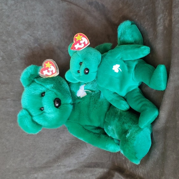 Ty Other - Ty Erin Buddy & Beanie Irish Bear Set ☘🐻 Plush Gift Kids Rare Collectible NWT